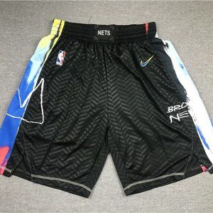 Brooklyn Nets black NBA shorts